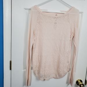Lauren Conrad Linen Blend Knit Sweater Size Medium